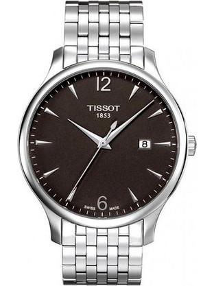 Tissot Tradition Ανδρικό Ρολόι με Ασημί Μεταλλικό Μπρασελέ T063.610.11.067.00