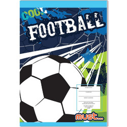 Must Football Τετράδιο Ριγέ B5 40 Φύλλων Μπλε 584364