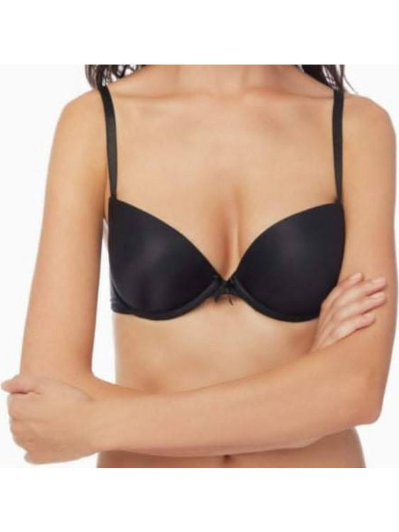 Minerva Gossip Σουτιέν Push Up Μαύρο 9051-045