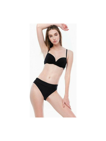 Minerva Ψηλόμεσο Bikini Slip Μαύρο 90-94827-045