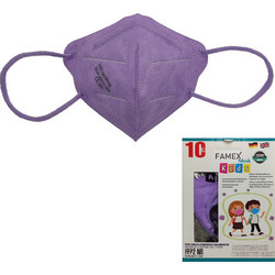 Famex Kids FFP2 NR Particle Filtering Half Mask Λιλά 10τμχ