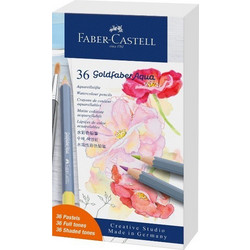 Faber-Castell Goldfaber Aqua Κασετίνα Ξυλομπογιές Ακουαρέλας Σετ 36τμχ 114639