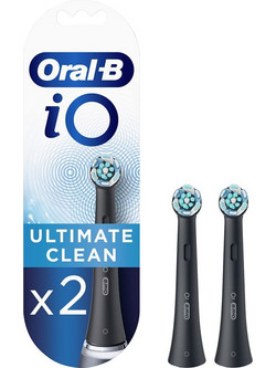 Oral-B iO Ultimate Clean Black Ανταλλακτικές Κεφαλές 2τμχ