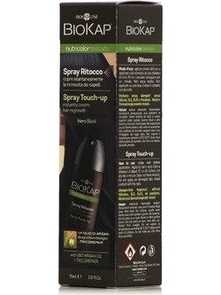 Biosline BioKap Nutricolor Touch Up Black Spray Βαφής Μαλλιών 75ml
