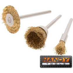 Συρματόβουρτσες σετ για dremel HANDY - Ασημί