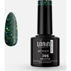 Lorin Gel Lacquer 396 Pine Glitter Ημιμόνιμο Βερνίκι Νυχιών 8ml