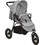 vidaXL Καρότσι Μωρού με Τρεις Ρόδες Grey Silver 10259
