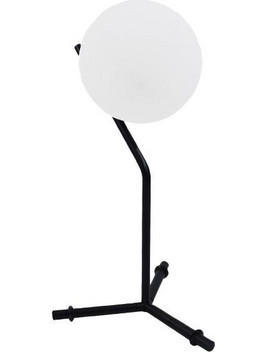 Globostar Elfis 01100 Πορτατίφ Ε27 Λευκό Μαύρο Φ15xΥ41cm