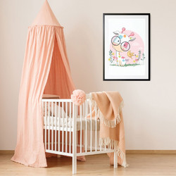 ΠΑΙΔΙΚΗ ΑΦΙΣΑ HAPPY GIRAFFE 48281 (PVC/PLEXIGLASS ΜΑΥΡΗ ΚΟΡΝΙΖΑ ΜΕ ΠΛΑΙΣΙΟ) 50x70cm