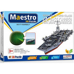 Puzzle Remoundo Maestro Gerald R. Ford Class Aircraft 3D 99 Κομμάτια