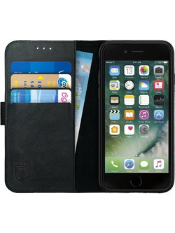 Rosso Deluxe Δερμάτινη Θήκη Πορτοφόλι Apple iPhone 6S / 6 - Black (93466)