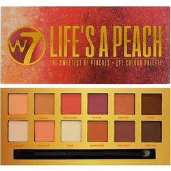 W7 Life's Peach Eye Colour Παλέτα Σκιών 9.6gr