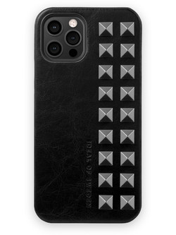 iDeal of Sweden Statement Back Cover Dawn Black Studs (iPhone 12 / 12 Pro)