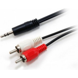 Audio Cable 3.5mm to 2 RCA M/M 2.5m Equip (14709207)