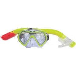 BlueWave Mina Set Junior Μάσκα Θαλάσσης με Αναπνευστήρα Κίτρινη 61504