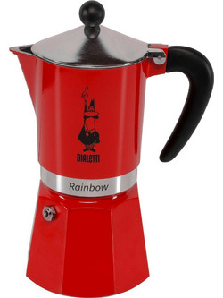 Bialetti Rainbow Μπρίκι Espresso 6Cups Κόκκινο