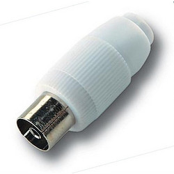 ALCAD RH-095 Straight Connector IEC Female (RF) 9.5mm, Shielded
