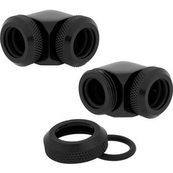 Corsair Hydro X Series XF Hardline OD Fitting 90 12mm Black 2-Pack CX-9052022-WW