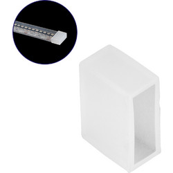 GLOBOSTAR(R) IPTUBE-B 70905 Τερματική Τάπα για Κανάλι Σιλικόνης Στεγανοποίησης Αδιάβροχο IP68 - Διάφανο - Μ1.4 x Π1 x Υ0.6cm 70905