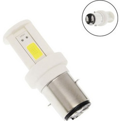 Διπολική λάμπα μηχανής LED BA20D 3 COB 12V/24V 12W 1000LM 6000K ψυχρό λευκό 1 τεμ. W11887-2 RCHANG