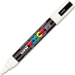 Μαρκαδόρος Uni Posca PC-5M Ανεξίτηλος 2.5mm Λευκό