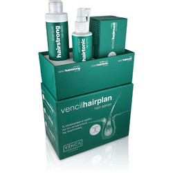 Vencil Hairplan Extra Hairtonic Lotion 100ml + Hairstrong Shampoo 200ml + Hairnail 2x30Caps