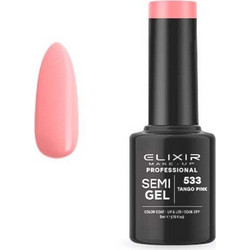 Elixir Semigel 533 Tango Pink Ημιμόνιμο Βερνίκι Νυχιών 5ml