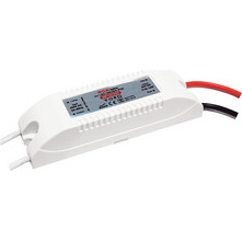 MINI PLASTIC CV LED DRIVER 12W 230V AC-24V DC 0.5A IP20 WITH CABLES - MP12CV24