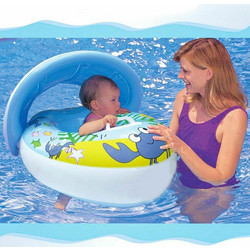 Σωσίβιο Swimtrainer με Μήκος 85εκ. και Σκίαστρο Μπλε
