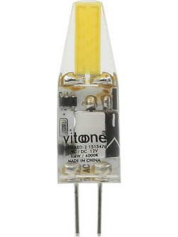 ΛΑΜΠΤΗΡΑΣ LED CAPSULED-2 G4 1.6W 189Lm 6400K (ΨΥΧΡΟ ΦΩΣ) 12V 1515490 VITO 6970233839422
