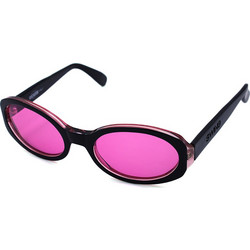 Swing 518 Pink Γυναικεία Γυαλιά Ηλίου Οβάλ Κοκάλινα Μαύρα με Ροζ Φακό