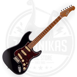 Jet Guitars JS300 Ηλεκτρική Κιθάρα ST Style με SSS Μαγνήτες και Ταστιέρα Maple Black
