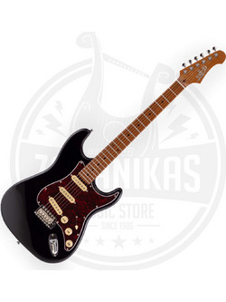 Jet Guitars JS300 Ηλεκτρική Κιθάρα ST Style με SSS Μαγνήτες και Ταστιέρα Maple Black