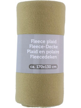 Κουβέρτα Fleece Ριχτάρι Καναπέ με μαλακή υφή, 170x130 cm Λαδί - Aria Trade