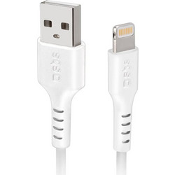 Καλώδιο δεδομένων Sbs Usb to Lighting 3m - White