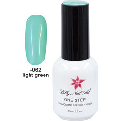 Lilly Nail Art One Step Light Green Ημιμόνιμο Βερνίκι Νυχιών 15ml