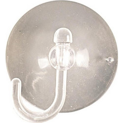 Eurolamp Διάφανα Βεντουζάκια Φ4.5cm Με Γαντζάκι Από PVC Σετ 10Τμχ. 600-11411