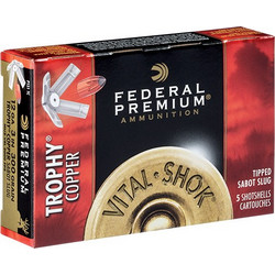 Federal Premium Vital Shok Trophy Copper Sabot Magnum Φυσίγγια Μονόβολα 12Cal 70mm 19gr 5τμχ