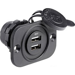 Πρίζα Με 2 Θύρες USB