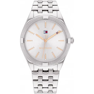 Tommy Hilfiger Georgia Γυναικείο Ρολόι με Ασημί Μεταλλικό Μπρασελέ ...