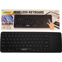 Andowl Q-WK808 Black Ασύρματο Πληκτρολόγιο