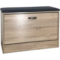 Velco Παπουτσοθήκη Σκαμπό Ξύλινη Καφέ 80x24x49cm 63-35303-29