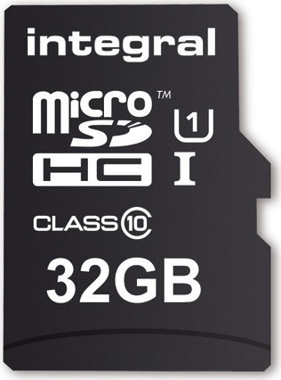 Κάρτα Μνήμης Integral microSDHC 32GB Class 10 90MB/s + Adapter