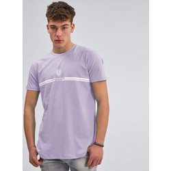 T-Shirt λαιμόκοψη MARTINI Stripes τύπωμα - Aqua μωβ