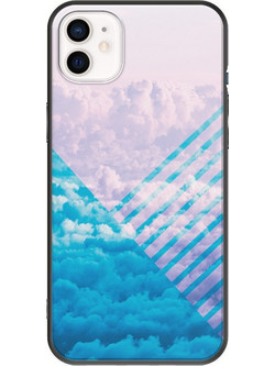 Θήκη Clouds iPhone 12 mini Black TPU (Μαύρη Σιλικόνη)