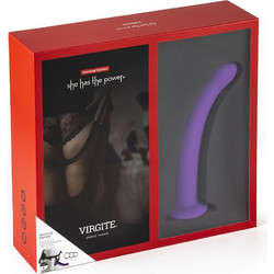 Harness with Purple Dildo