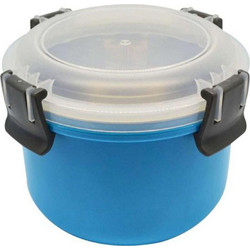 Δοχείο Φαγητού Διπλό 818754 0,80lt Blue Ankor Ατσάλι,Πλαστικό