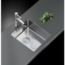 Apell Linear Plus FEM34 Υποκαθήμενος Νεροχύτης Inox Σατινέ 38.2x44.2cm