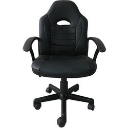 Nextdeco Καρέκλα Gaming Δερματίνης Μαύρη 13828-2