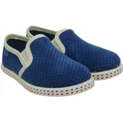 Παπούτσι με δερμάτινη casual Conguitos μπλε (HV1 21588 MICRO PICADA)